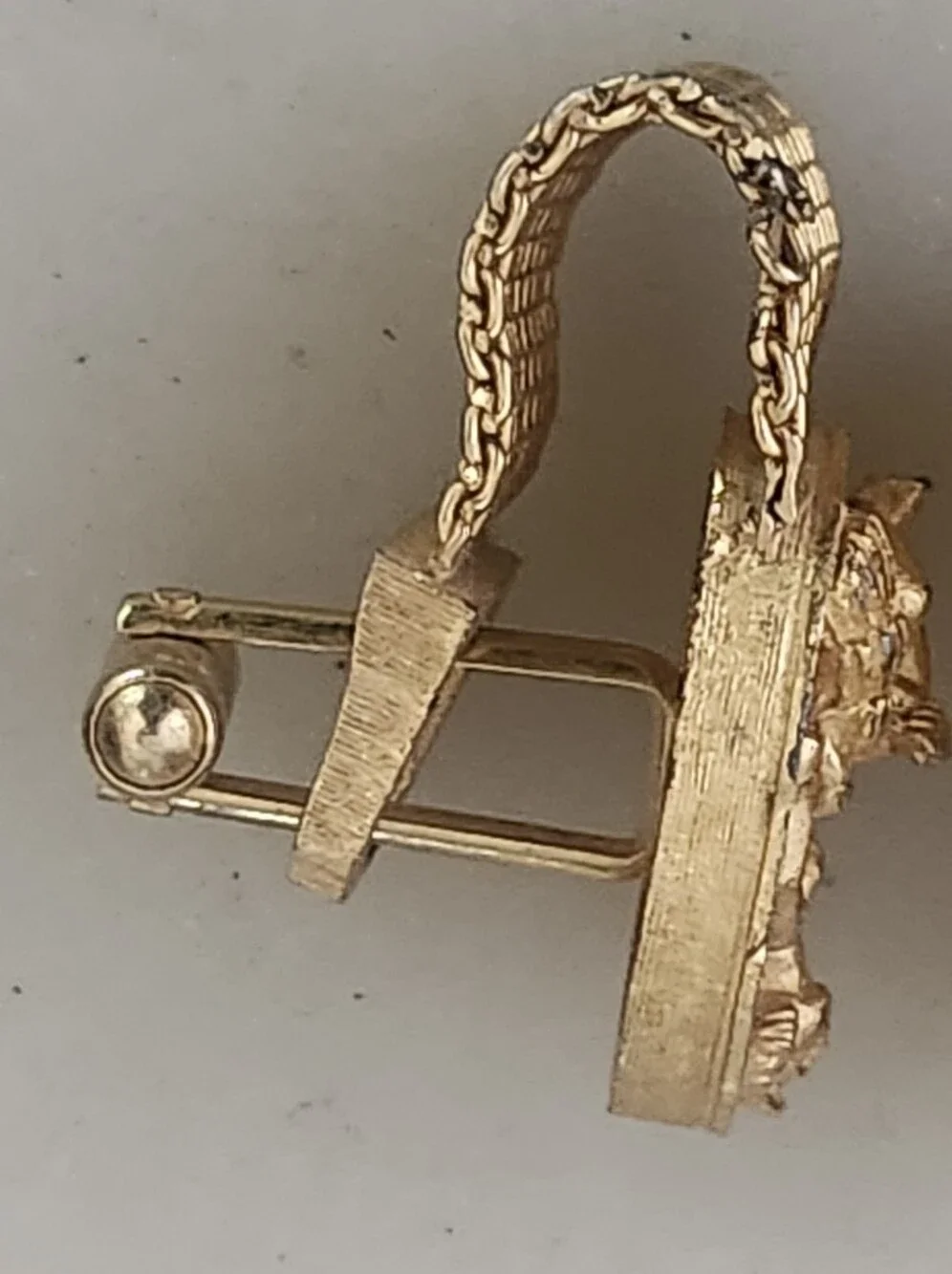 Vtg SWANK Gold Tone Zodiac Motif Cufflinks